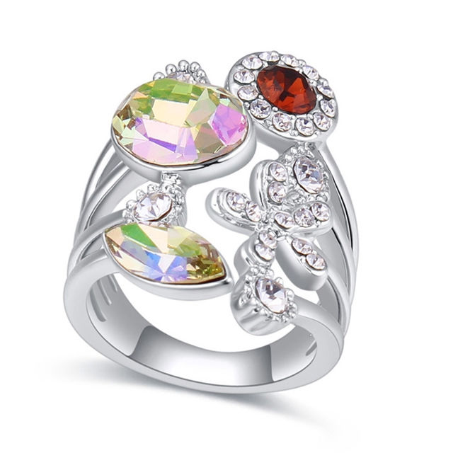 Picture of Austrian Crystal Ring - Flower Years