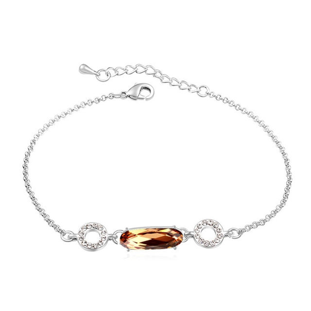 Picture of Austrian Crystal Bracelet - Light Smoke Topaz