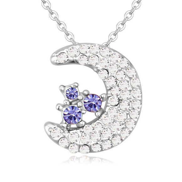 Picture of Austrian Crystal Necklace - Moon