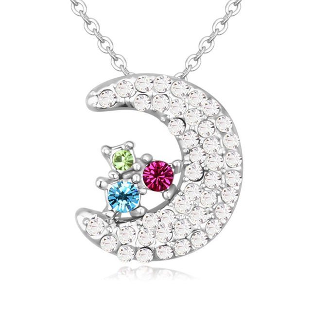 Picture of Austrian Crystal Necklace - Moon