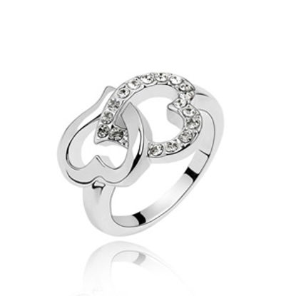 Picture of Crystal Ring - Heart In Heart