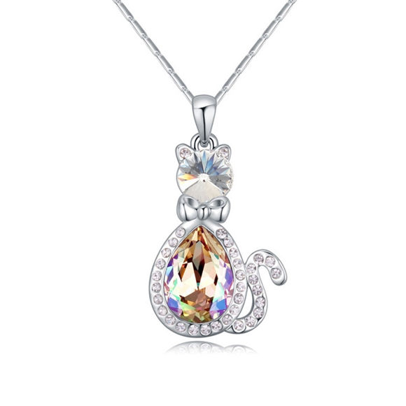 Image de Austrian Crystal Necklace - The King Of Cat