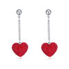 Image de Austrian Crystal Earrings - Heart
