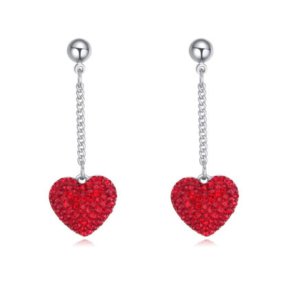 Picture of Austrian Crystal Earrings - Heart