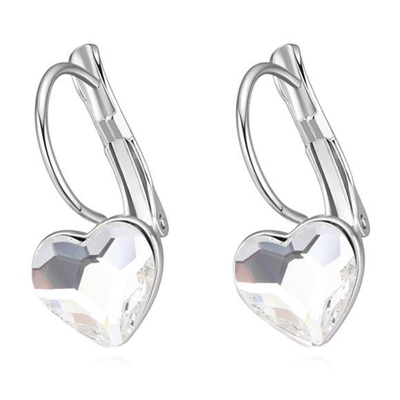 Image de Austrian Crystal Earrings - Obsession Heart