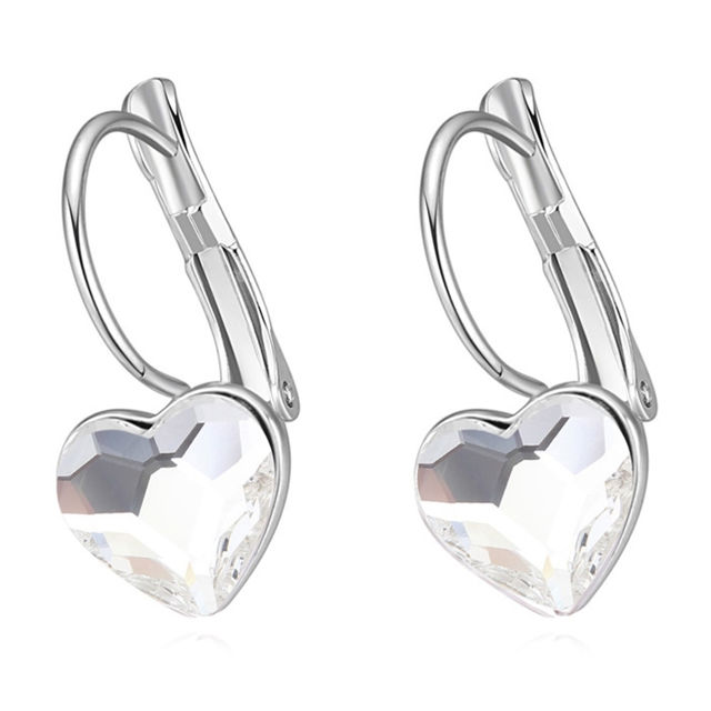 Picture of Austrian Crystal Earrings - Obsession Heart