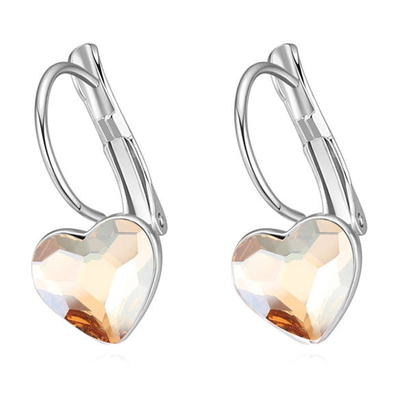 Imagen de Austrian Crystal Earrings - Obsession Heart