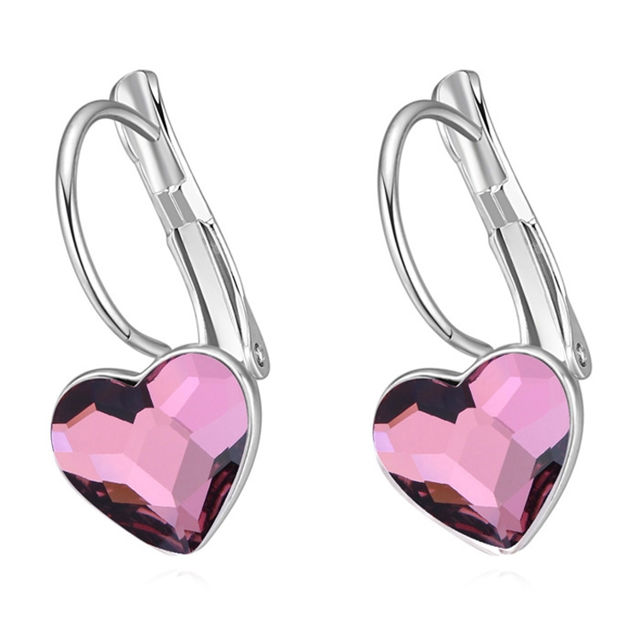 Picture of Austrian Crystal Earrings - Obsession Heart