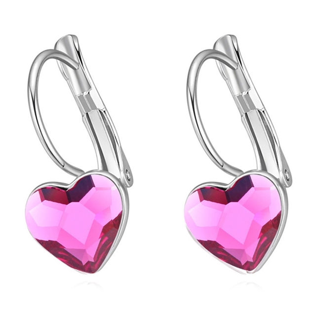 Picture of Austrian Crystal Earrings - Obsession Heart