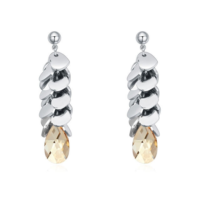 Picture of Austrian Crystal Earrings - Bunch Of Love With Stone