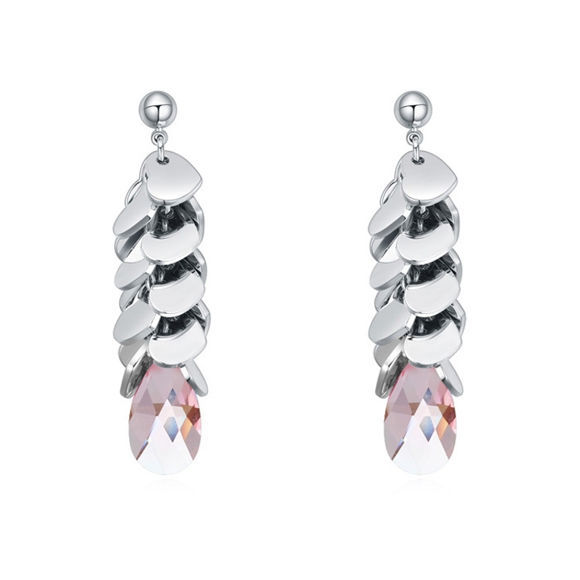 Picture of Austrian Crystal Earrings - Bunch Of Love With Stone