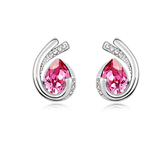 Picture of Austrian Crystal Earrings - Love Forever