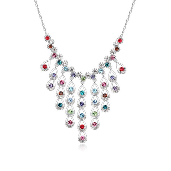 Image de Austrian Crystal Necklace - Luxurious Stones