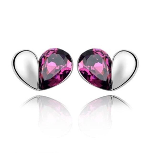 Picture of Austrian Crystal Earrings - Love Passphrase