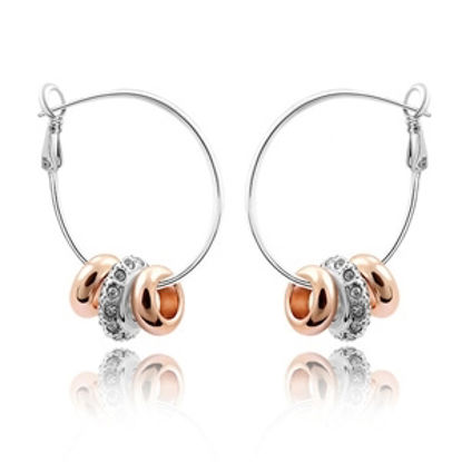 Picture of Austrian Crystal Earrings - Star And Moon