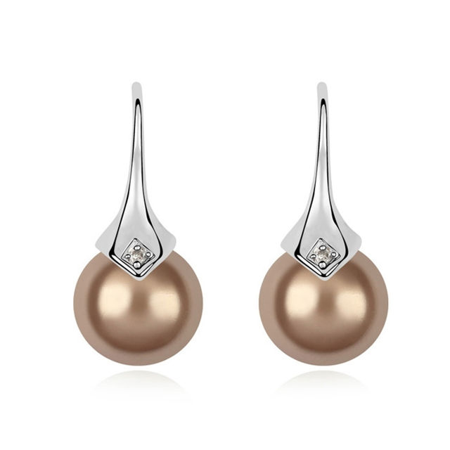 Picture of Sweet Lover Swarovski Elements Pearl Earrings