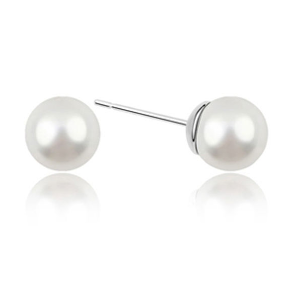 Imagen de Simple Love Swarovski Elements Pearl Earrings