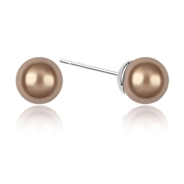 Picture of Simple Love Swarovski Elements Pearl Earrings