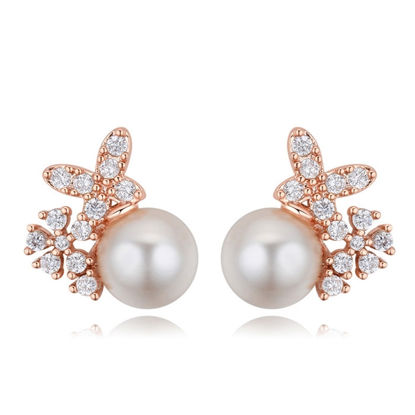 Bild von Cosmic Stars S925 Silver Needle Pearl Earrings