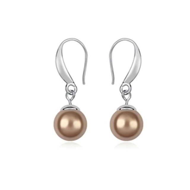 Picture of Perfect Date Swarovski Elements Pearl Earringsl Earrings