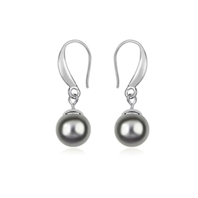 Picture of Perfect Date Swarovski Elements Pearl Earringsl Earrings