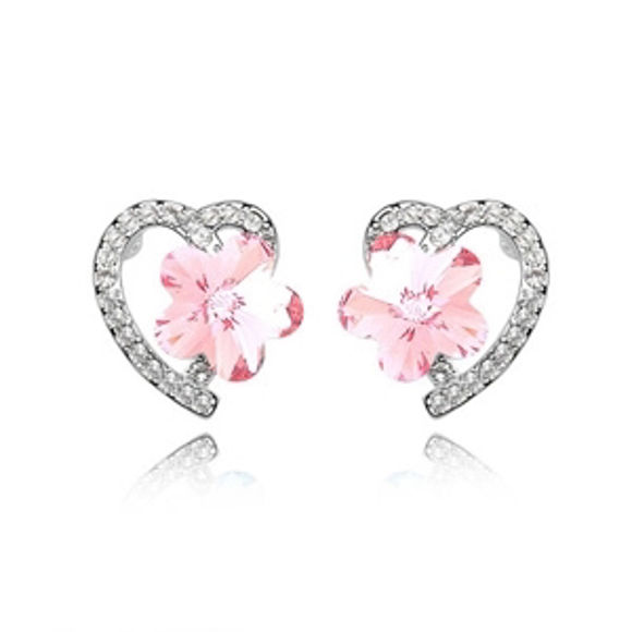Imagen de Plum Blossom Swarovski Elements Crystal Earrings