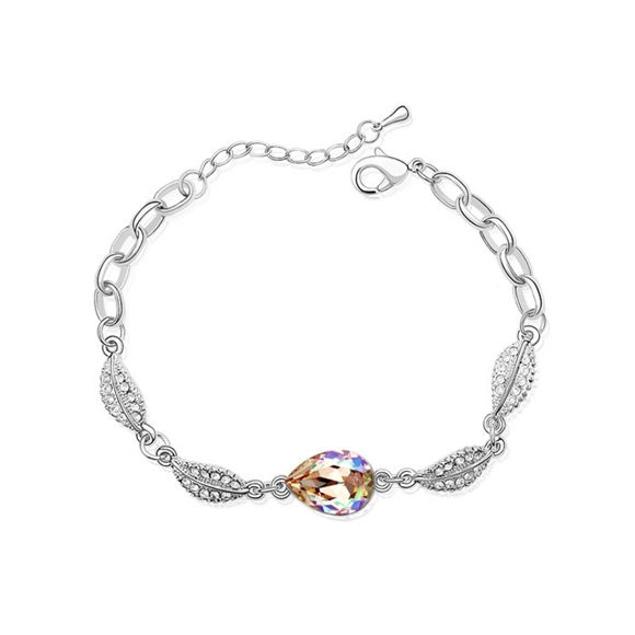 Image de Acacia Leaves Crystal Bracelet