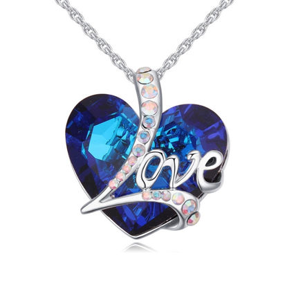 Picture of Deep Love Crystal Necklace With Swarovski Elements