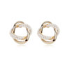 Image de Concentric Knot Crystal Stud Earringsrings