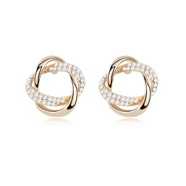 Picture of Concentric Knot Crystal Stud Earringsrings