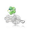 Picture of Plum Blossom Swarovski Elements Crystal Brooch