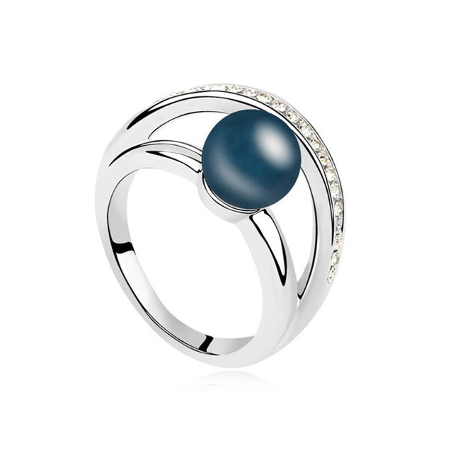 Picture of Warm Swarovski Elements Pearl Ring