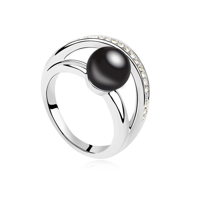 Picture of Warm Swarovski Elements Pearl Ring