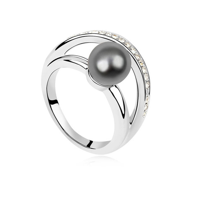 Picture of Warm Swarovski Elements Pearl Ring