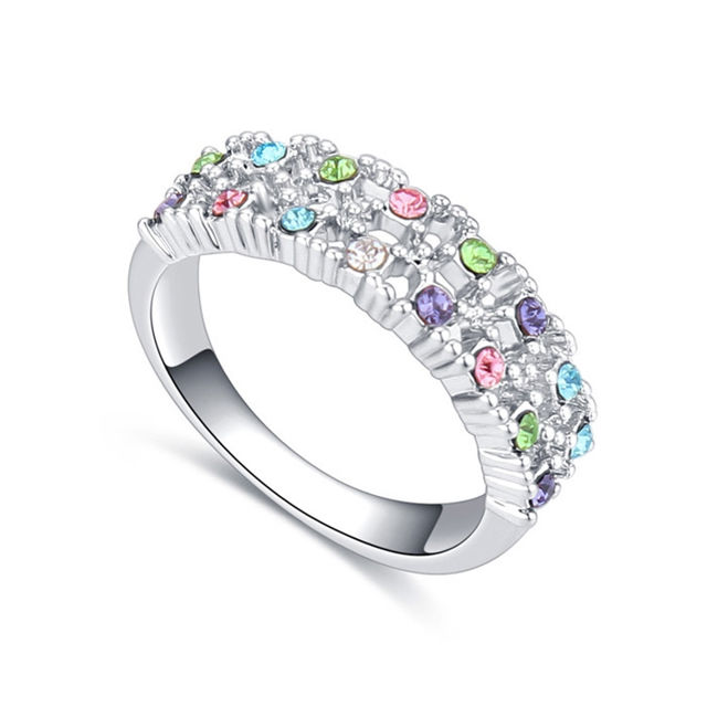 Picture of Bit by Bit Crystal Mosaic Ring