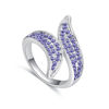 Imagen de Two Leaves Crystal Mosaic Ring