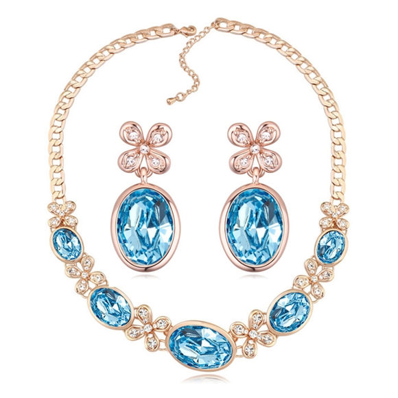 Imagen de Fate Swarovski Elements Crystal Package(Earrings & Necklace)