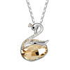 Picture of Swan Wishes Swarovski Elements Crystal Necklace