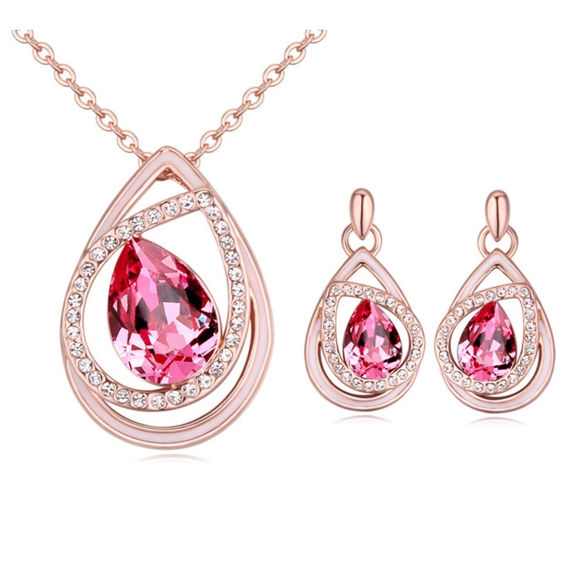 Imagen de Dream of Heart Crystal Package(Necklace & Earrings