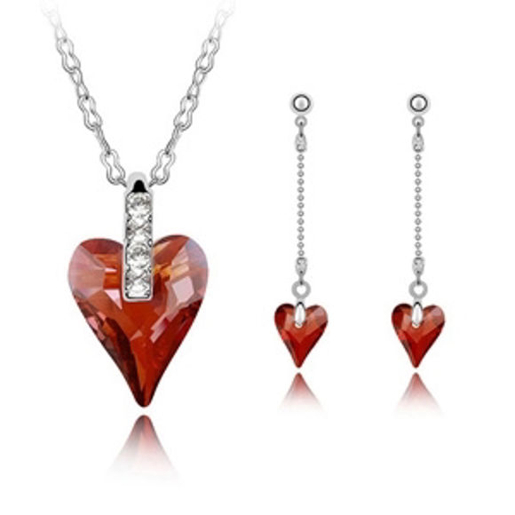 Imagen de As Wishes Crystal Package(Necklace & Earrings)