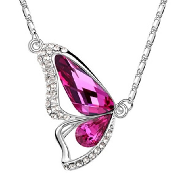 Picture of Butterfly Princess Swarovski Elements Crystal Necklace