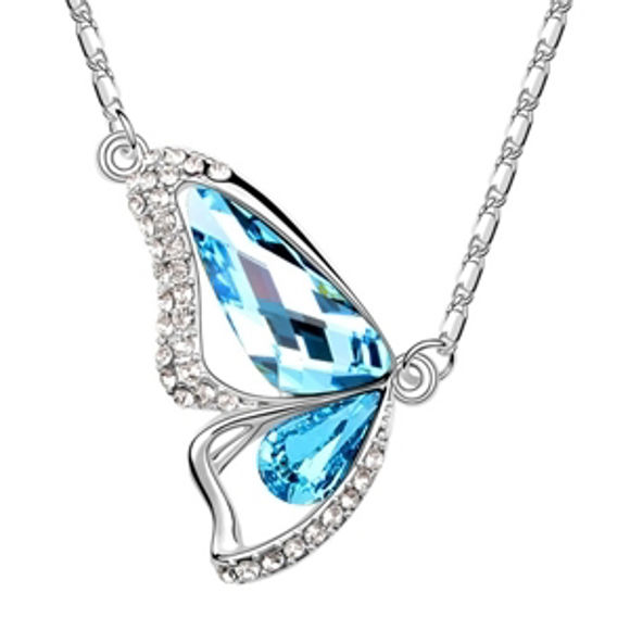 Bild von Butterfly Princess Swarovski Elements Crystal Necklace