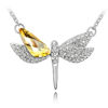 Bild von Dragonfly Swarovski Elements Crystal Necklace