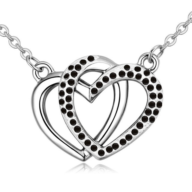 Picture of Heart to Heart Crystal Necklace
