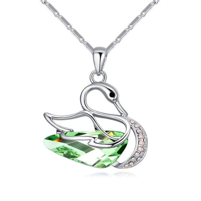 Picture of Fantasy Swan  Crystal Necklace