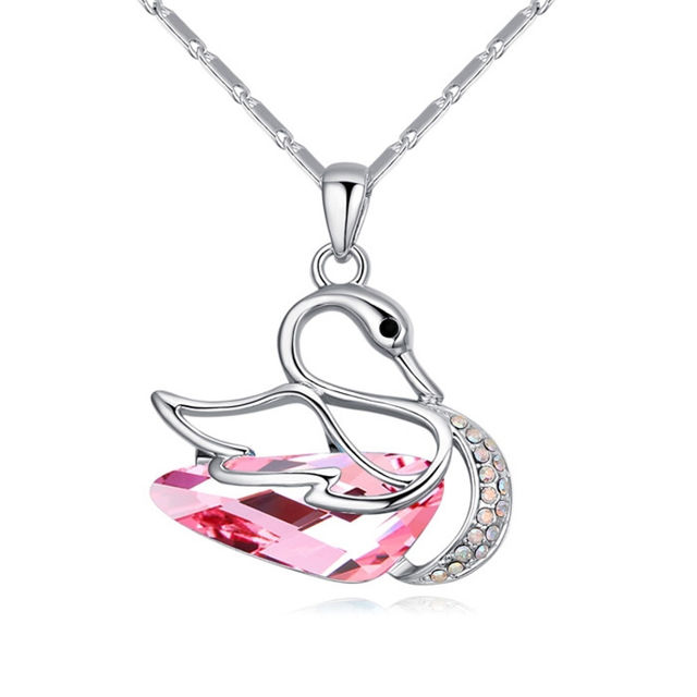 Picture of Fantasy Swan  Crystal Necklace