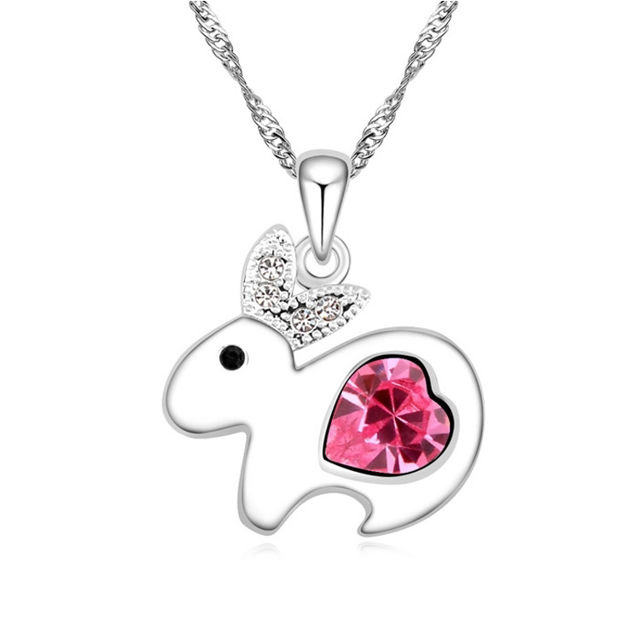 Picture of Lovely Rabbit Crystal Necklace