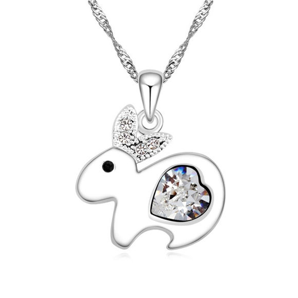 Picture of Lovely Rabbit Crystal Necklace