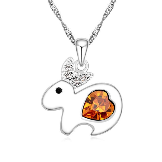 Picture of Lovely Rabbit Crystal Necklace