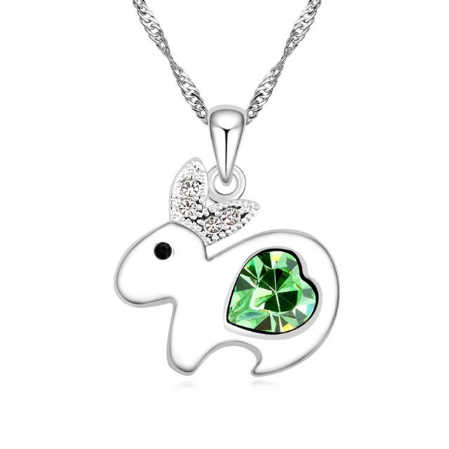 Picture of Lovely Rabbit Crystal Necklace